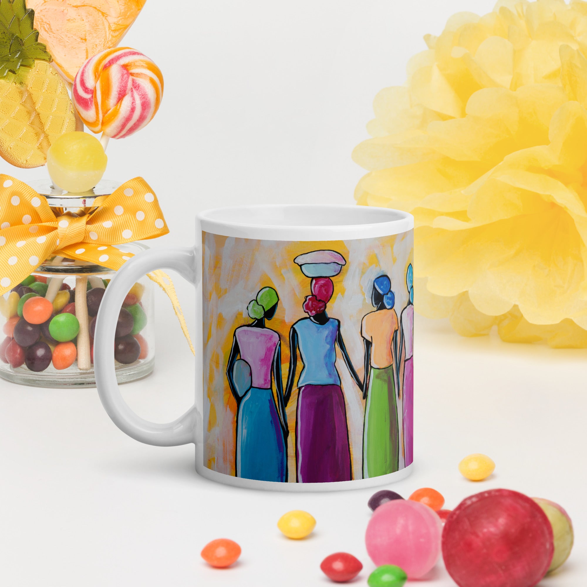 Mache Fanm glossy mug