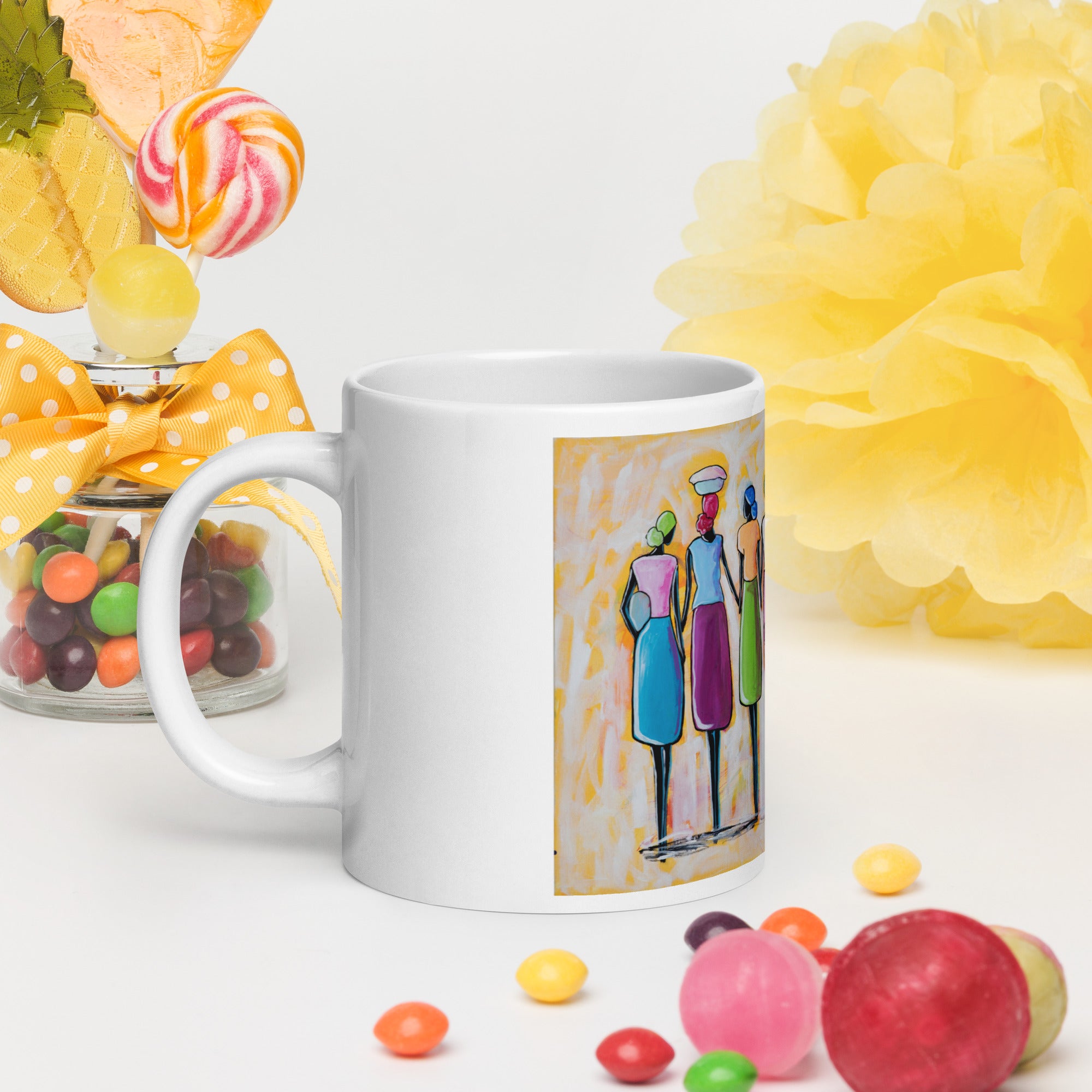 Mache Fanm glossy mug