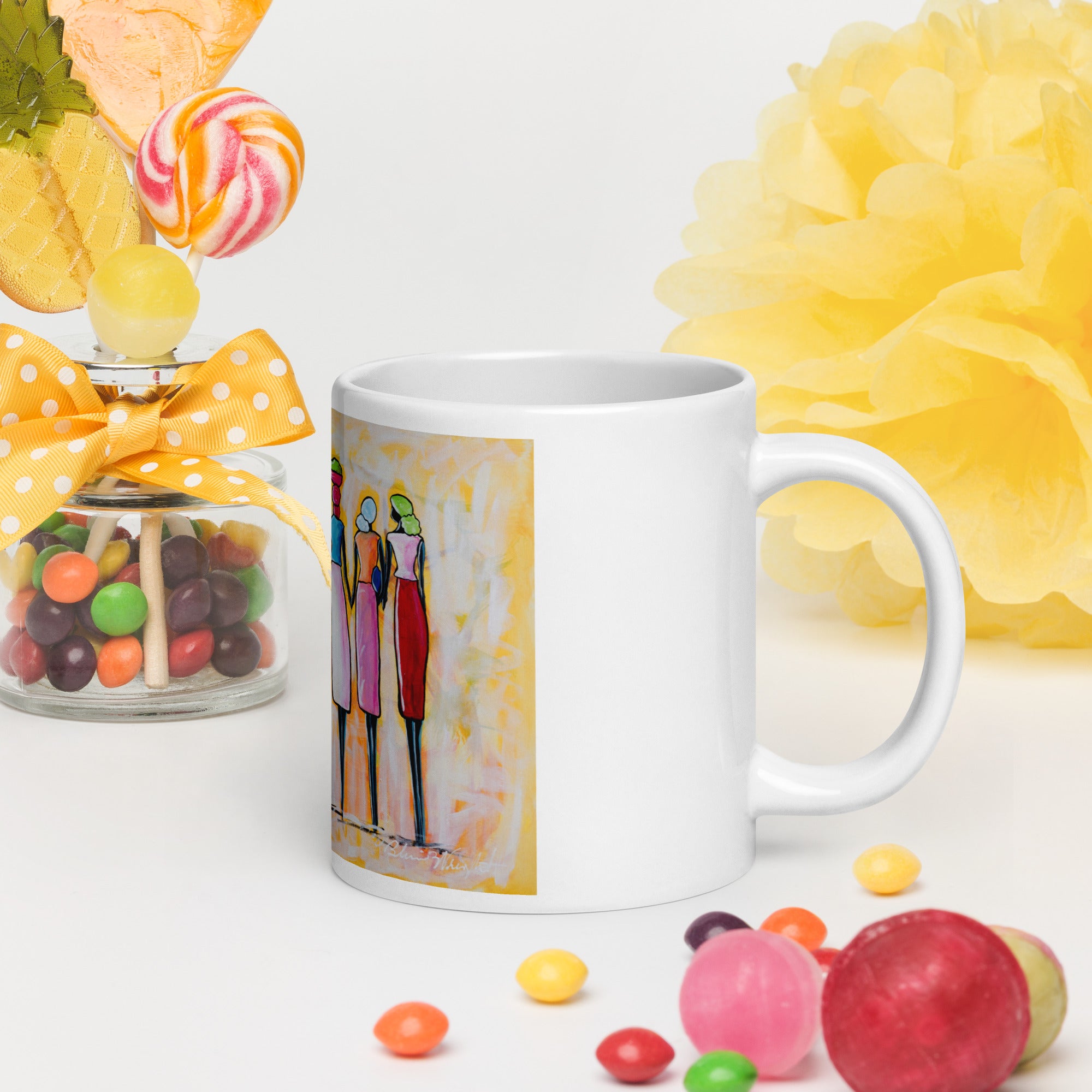 Mache Fanm glossy mug